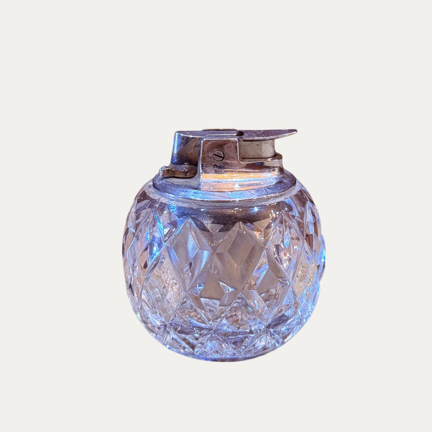 Vintage Silver and Crystal Lighter