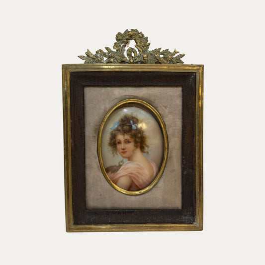 Antique 1810's Porcelain and Bronze Dore