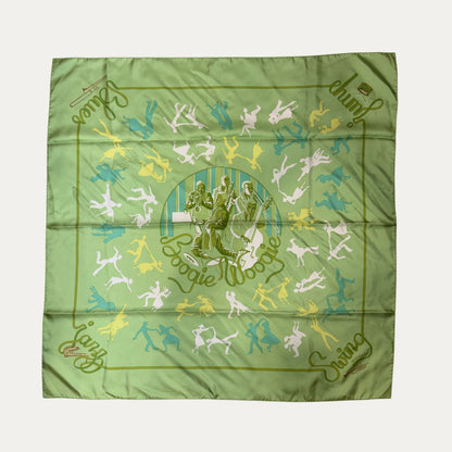 Vintage Hermes "Boogie Woogie The Blues" 90cm Silk Scarf