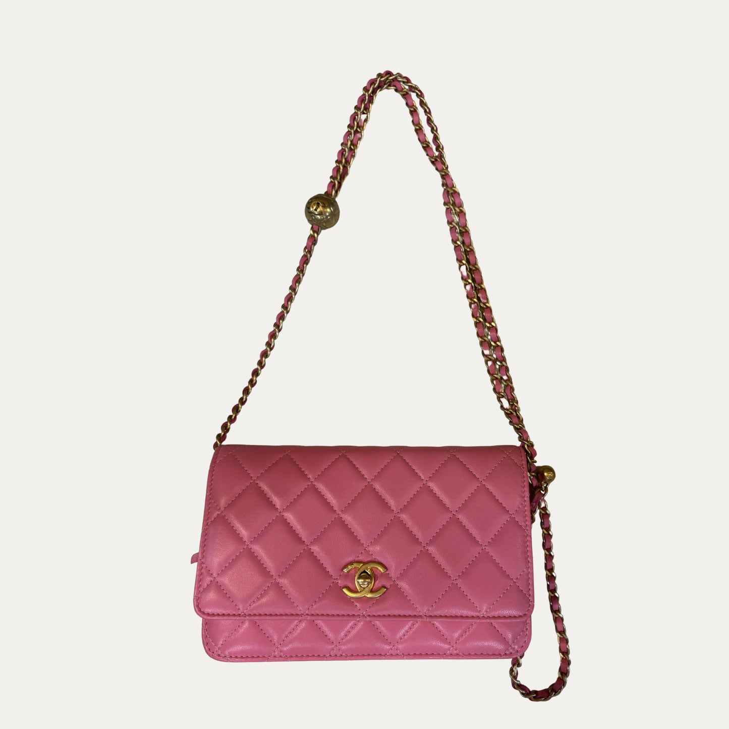 Chanel Hot Pink Wallet On Chain
