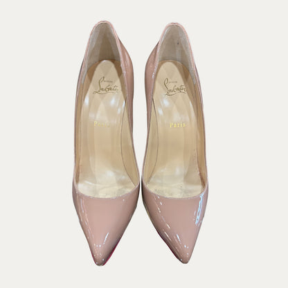 Christian Louboutin Nude So Kate Patent Leather Heels (Size 40)