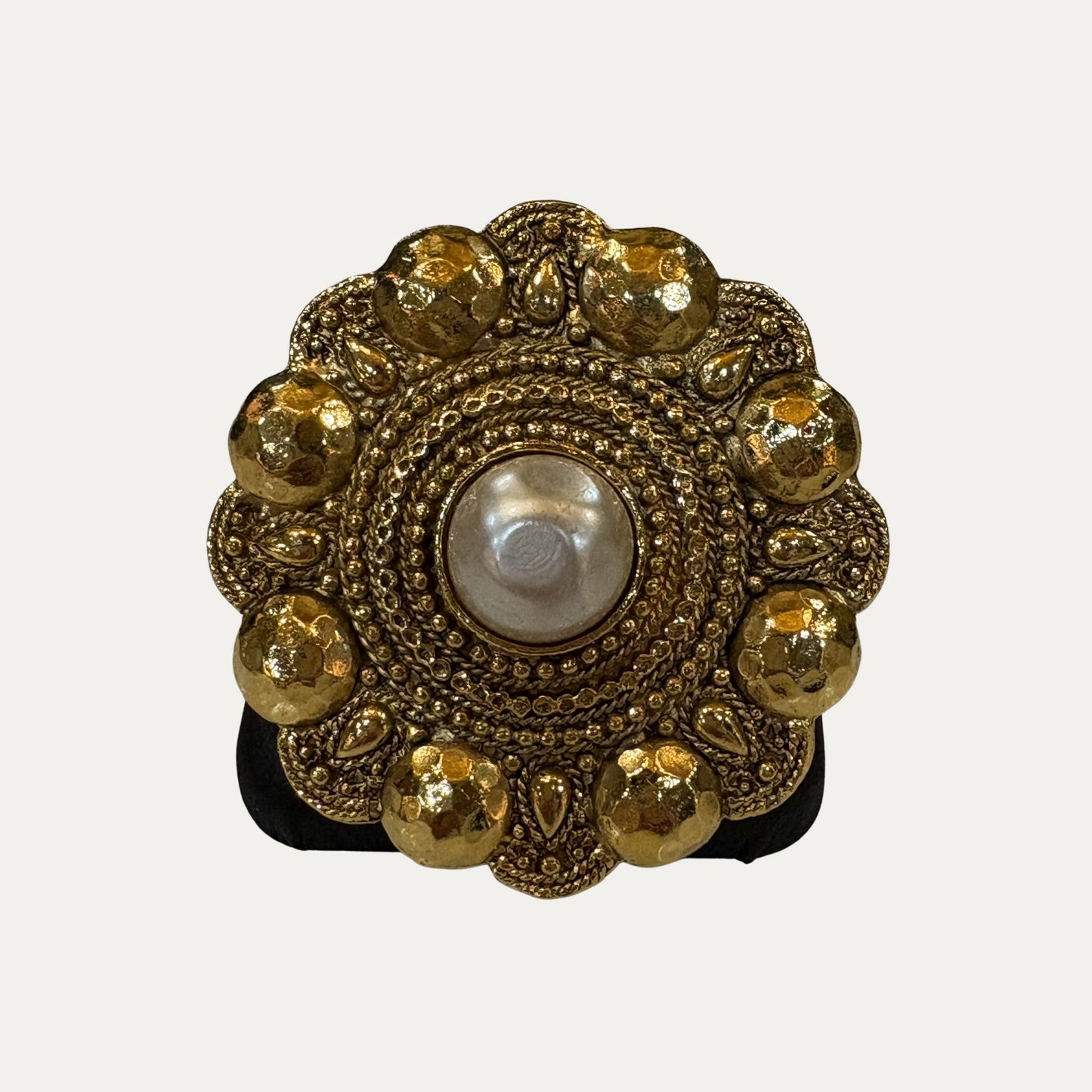 Vintage Chanel Pearl 1980s Camellia Brooch