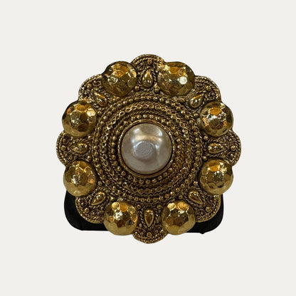 Vintage Chanel Pearl 1980s Camellia Brooch