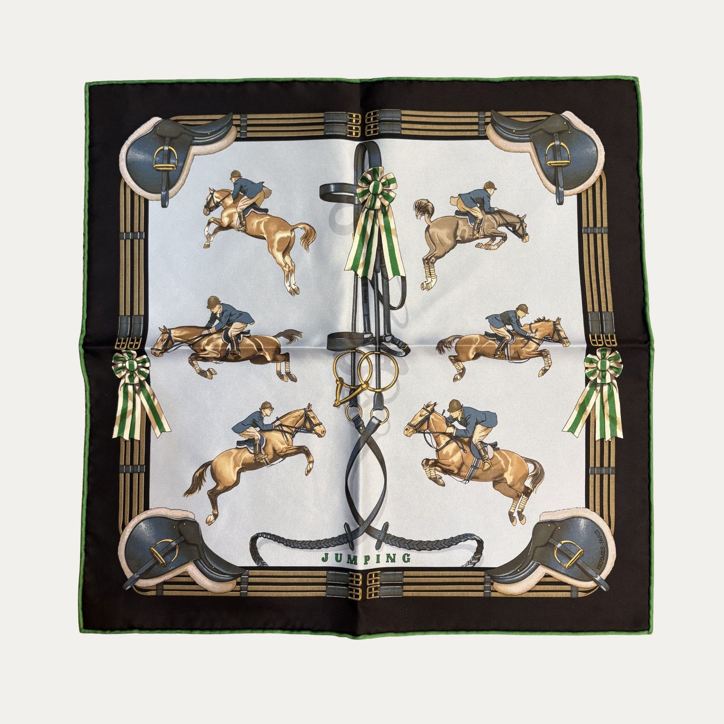 Hermes Jumping Scarf 45cm by Philippe Ledoux