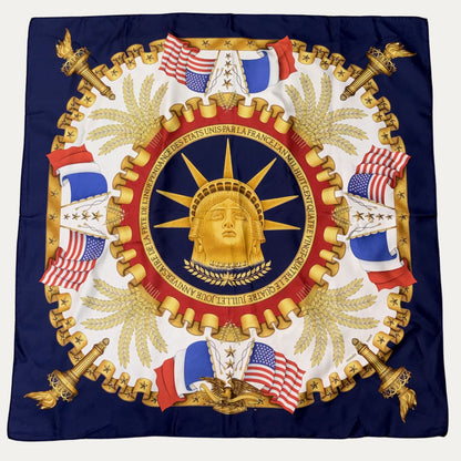 Rare Hermes "Liberty" 90cm Silk Scarf
