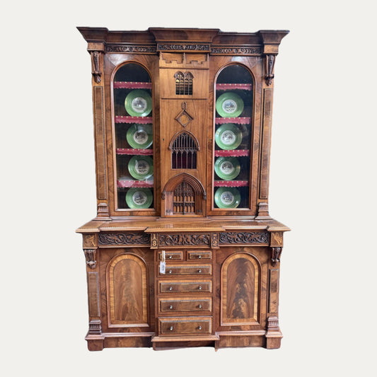 A Secretaire Bookcase Made in Kendal, 1872