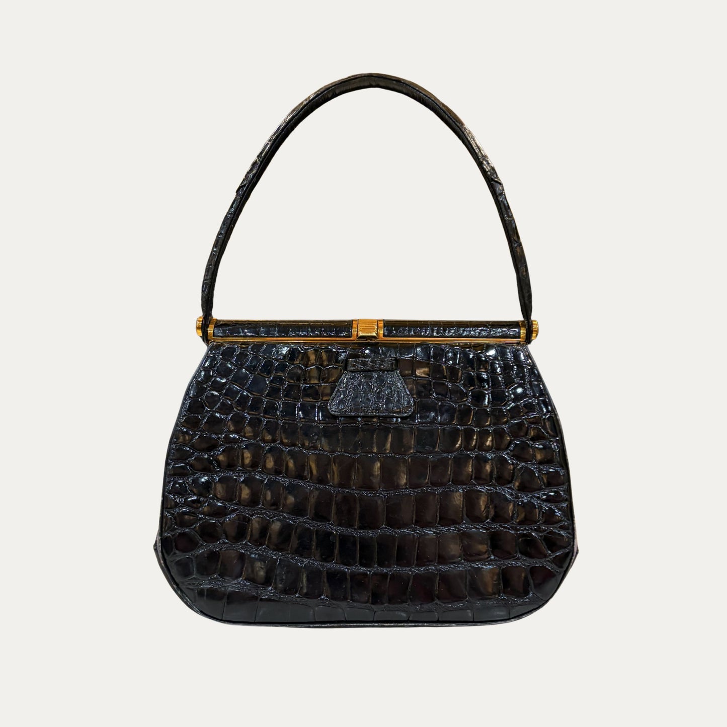 Vintage 1940s Rendl Crocodile Leather Handbag